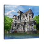 Lakeside Victorian House Wall Art