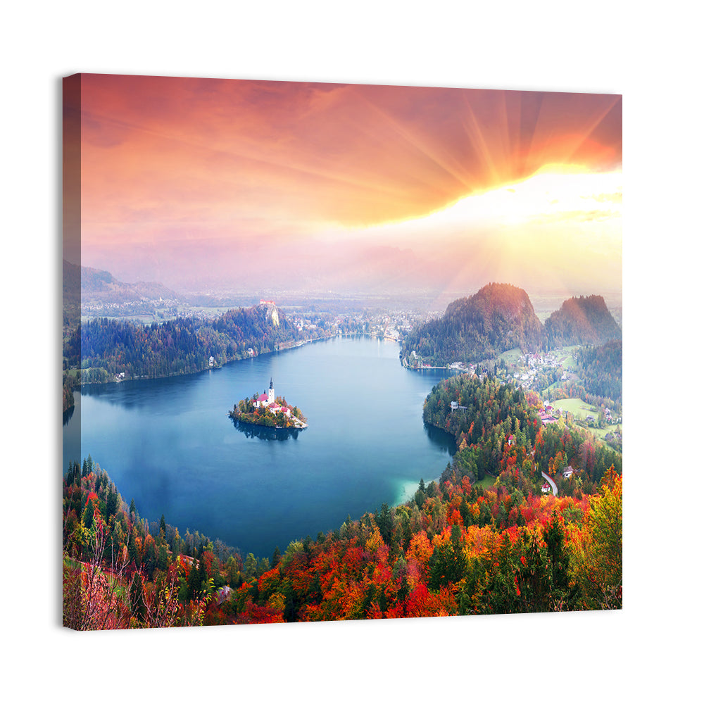 Morning on Lake Bled Wall Art