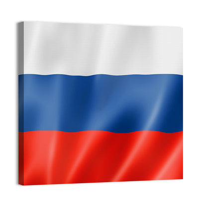 Russian Tricolor Flag Wall Art
