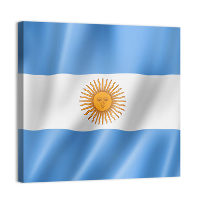 Argentine Flag with Sun Emblem Wall Art