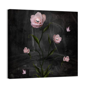 Surreal Pink Roses Wall Art