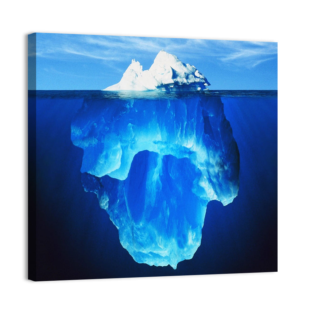 Split-level Melting Iceberg Wall Art