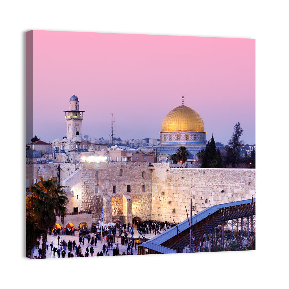 Dome of the Rock and Western , Jerusalem Wall Art