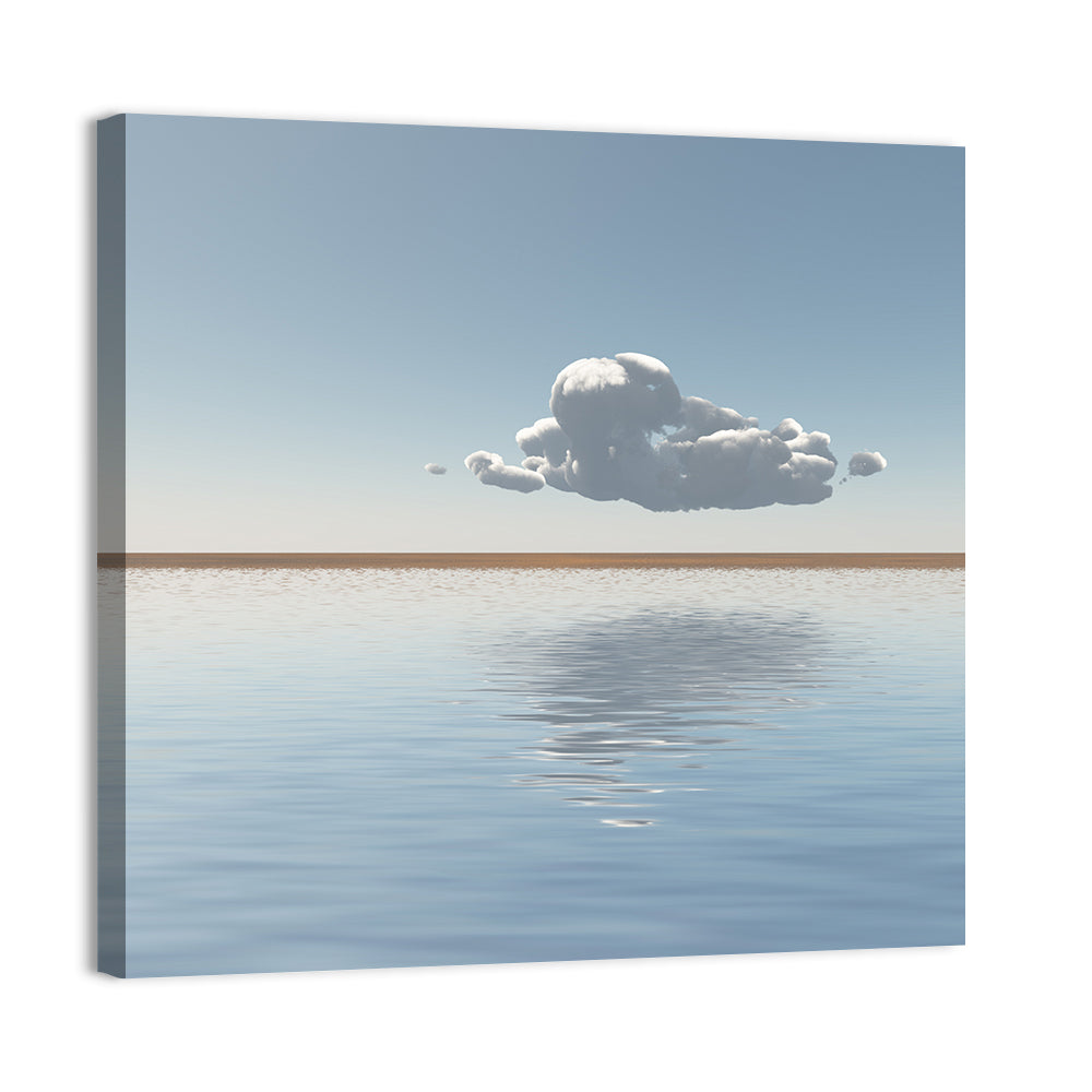 Single Cloud Reflection Wall Art