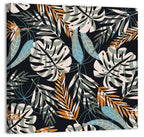 Monstera and Palm Leaves Pattern Wall Art