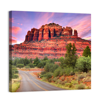 Drive Toward Cathedral Rock, Sedona Wall Art