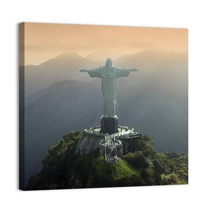 Christ the Redeemer at Golden Hour Wall Art