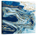 Blue Marble with Gold Veins Wall Art