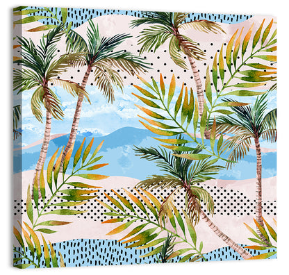 Watercolor Palm Trees Wall Art