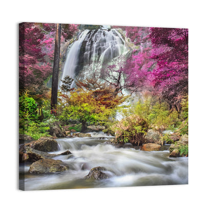 Klonglan Forest Waterfall, Thailand Wall Art