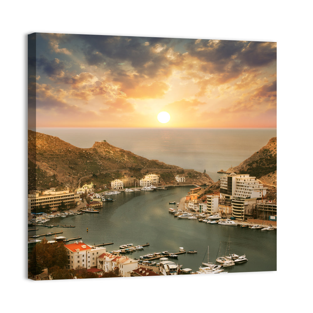 Balaklava Bay at Sunset Wall Art