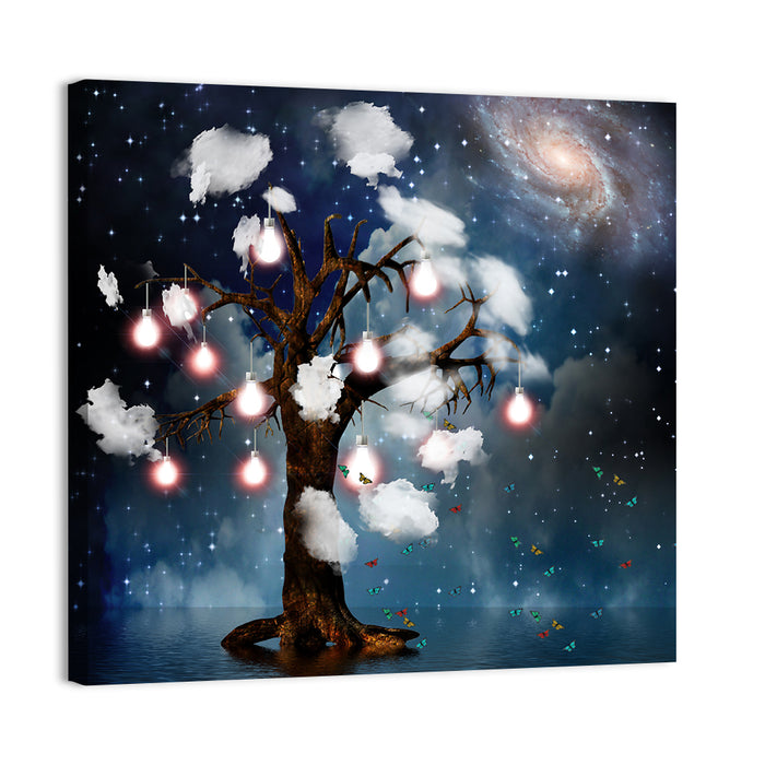 Tree of Thoughts Wall Art as a canvas print