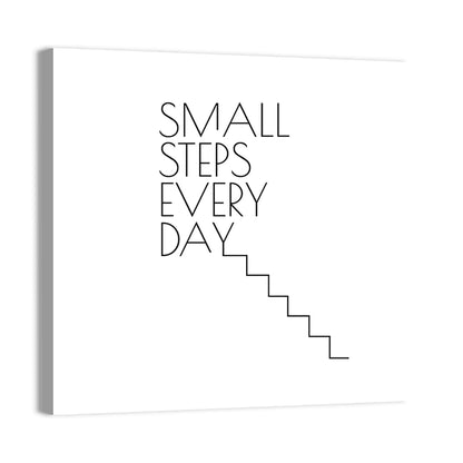 Small Steps Every Day Quote Wall Art