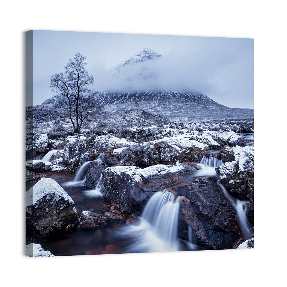 Buachaille Etive Mor Winter Mountain Wall Art