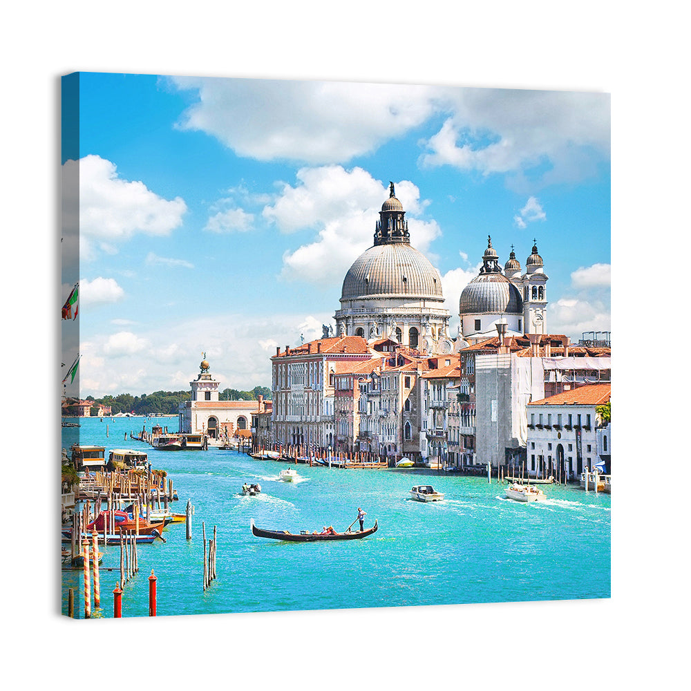 Grand Canal with Santa Maria Della Salute Wall Art