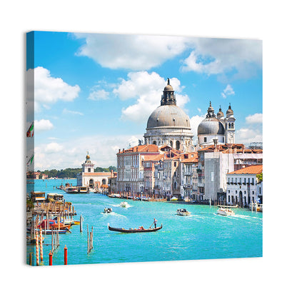 Grand Canal with Santa Maria Della Salute Wall Art