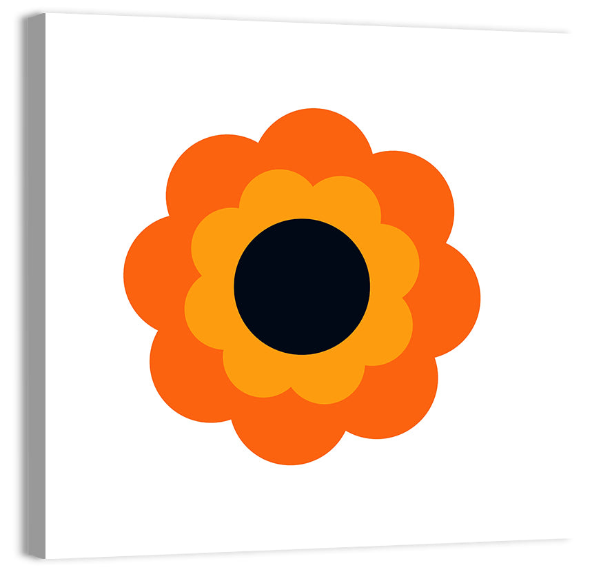 Geometric Sunflower Study Wall Art