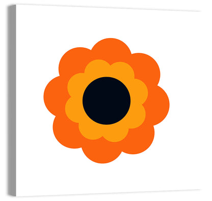 Geometric Sunflower Study Wall Art