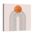 Layered Arch Sun Abstract Wall Art