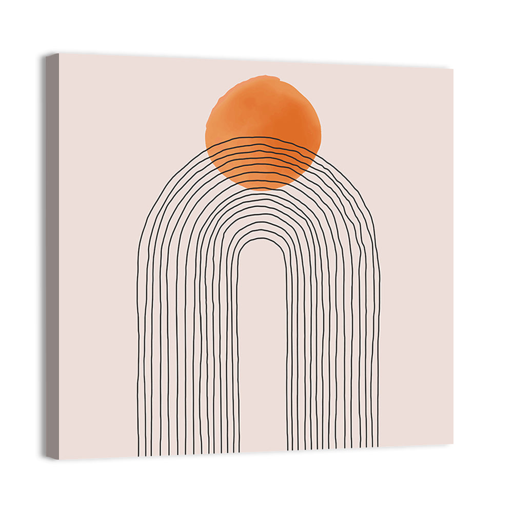 Layered Arch Sun Abstract Wall Art