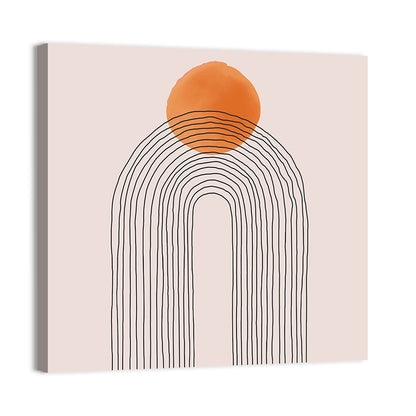 Layered Arch Sun Abstract Wall Art