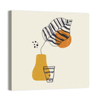 Striped Leaf Minimalist Botanical Wall Art