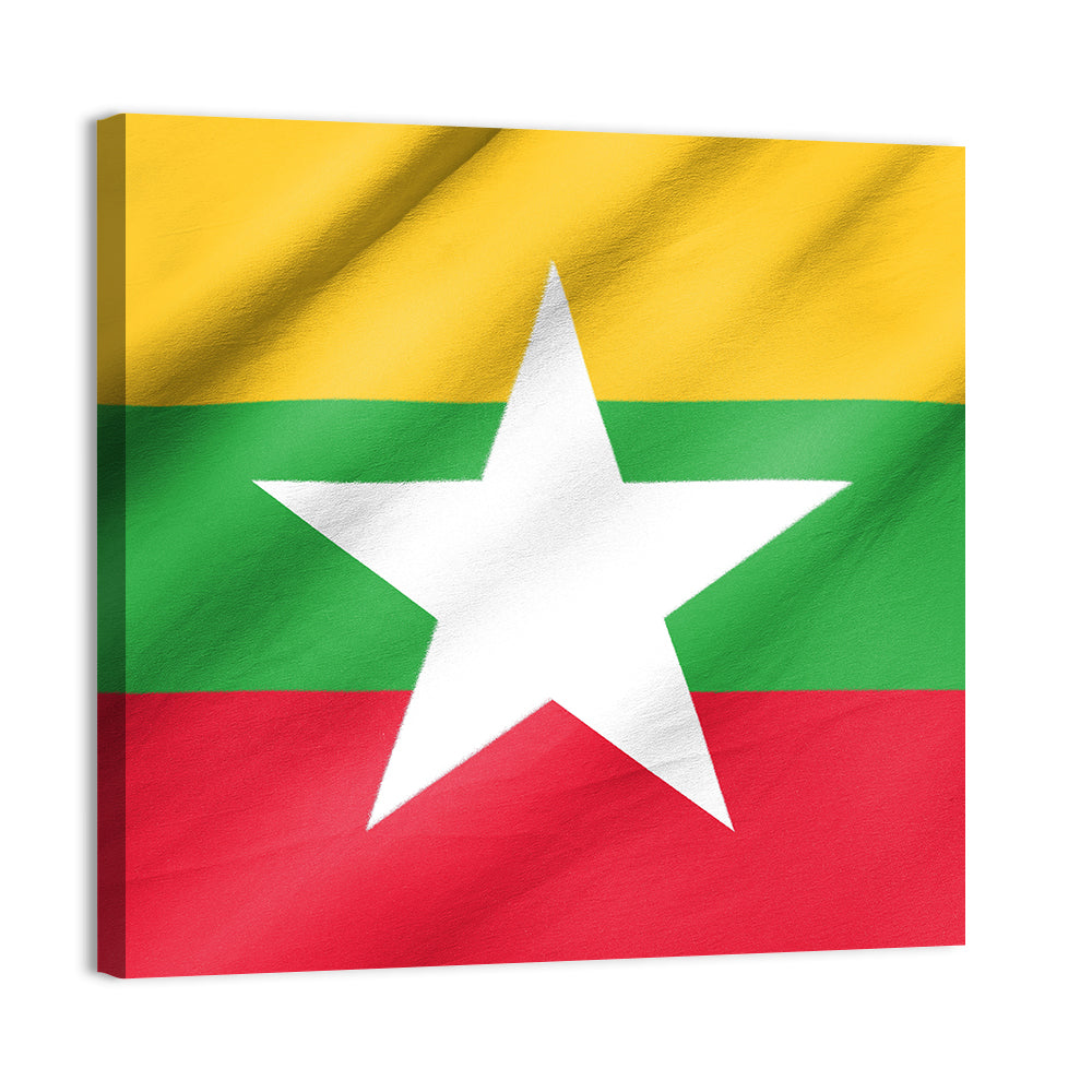 Flag of Myanmar Wall Art