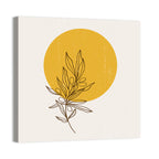 Olive Branch Sun Line Wall Art