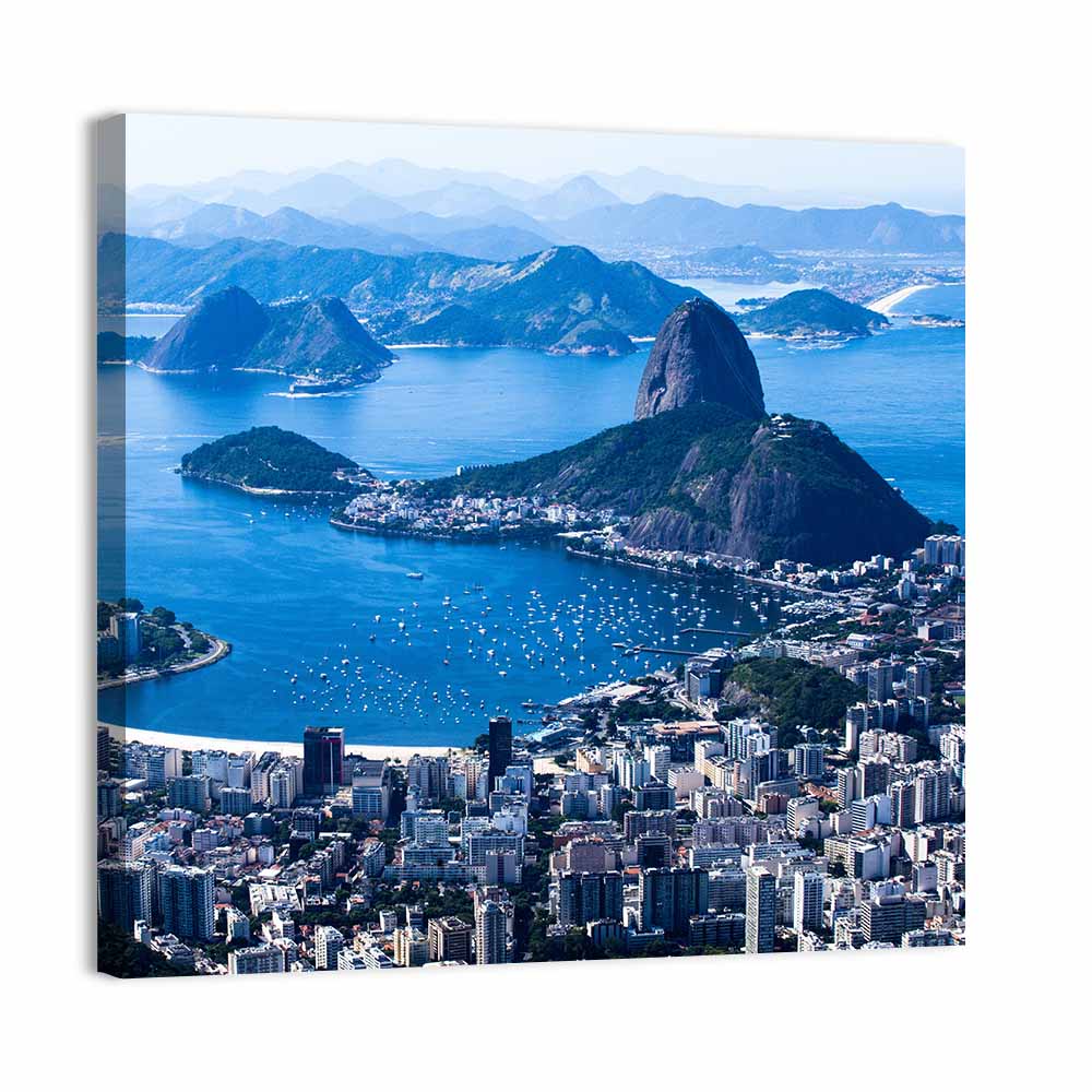 Sugarloaf Mountain and Botafogo Bay Wall Art