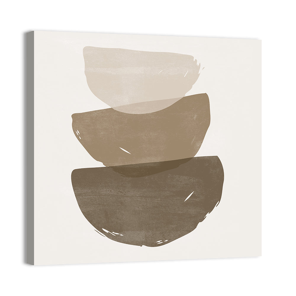 Sun and Moon Stacked Shapes Wall Art