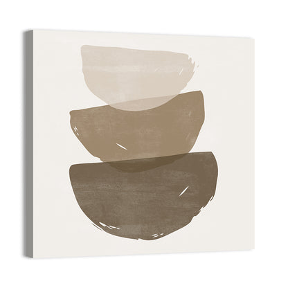 Sun and Moon Stacked Shapes Wall Art