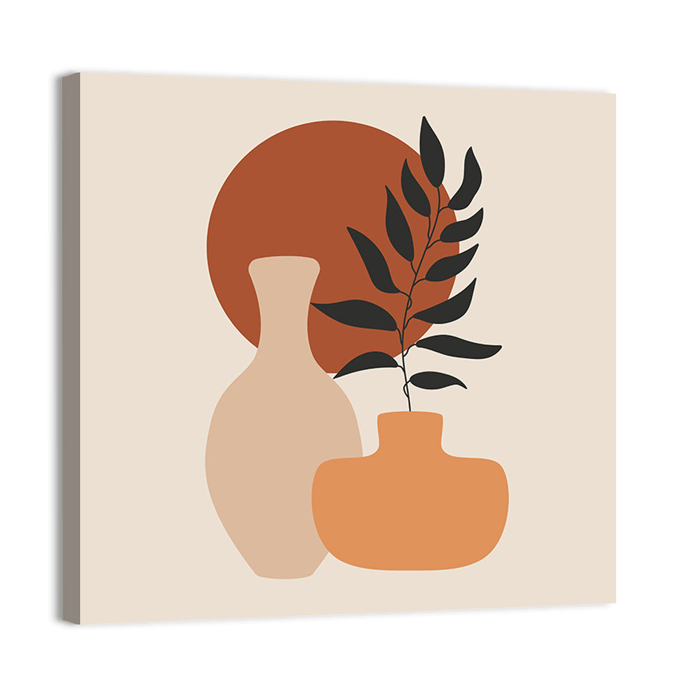 Abstract Botanical Vases Wall Art