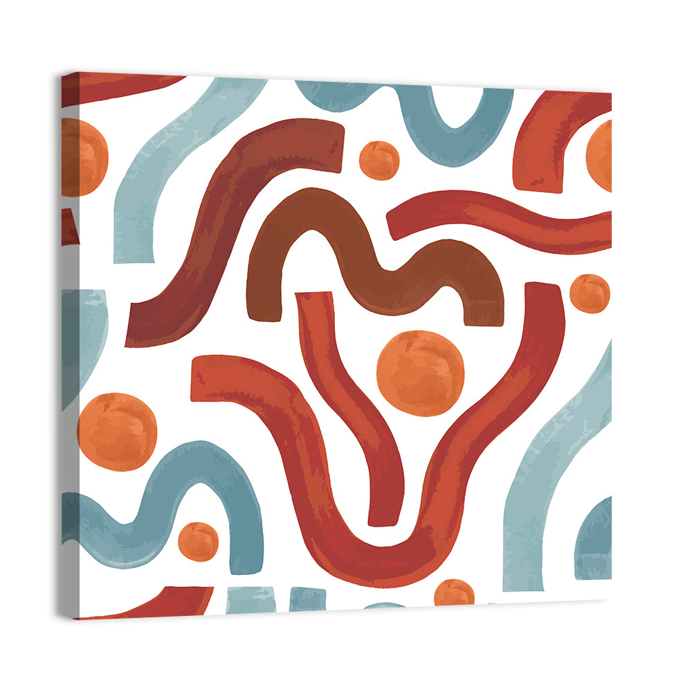 Minimal Watercolor Waves Wall Art
