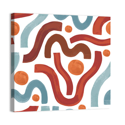 Minimal Watercolor Waves Wall Art
