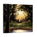 Golden Hour Lake in the Woods Wall Art