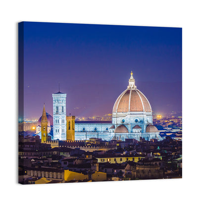 Florence Night Skyline Wall Art