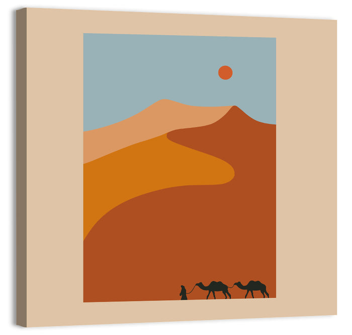 Desert Minimal Ii Wall Art as a canvas print