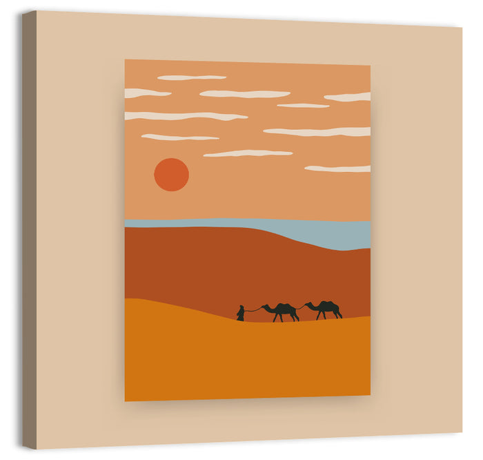 Desert Minimal Iii Wall Art as a canvas print