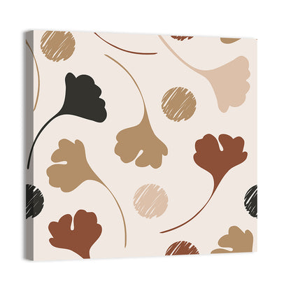 Autumn Ginkgo Pattern Wall Art
