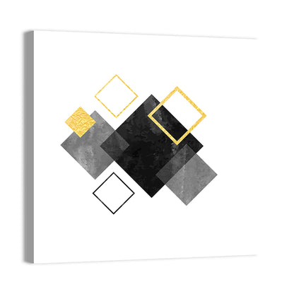 Layered Squares Composition Wall Art