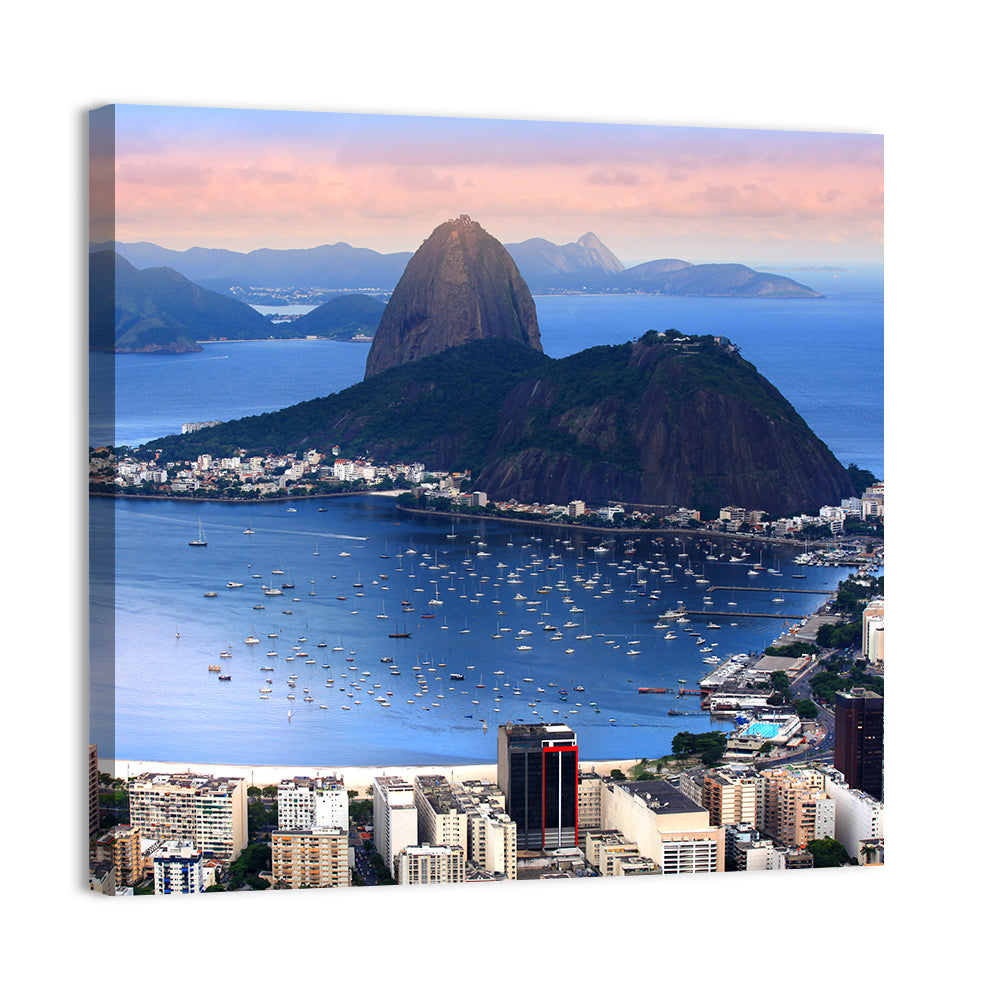 Rio De Janeiro Bay with Sugarloaf Mountain Wall Art