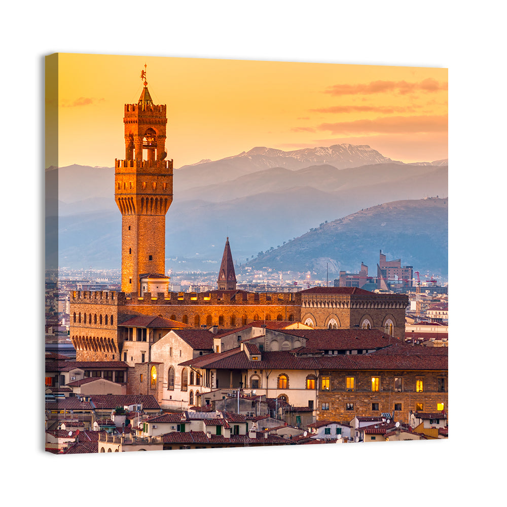 Palazzo Vecchio at Dusk Wall Art