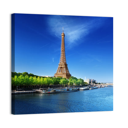 Seine and Eiffel Tower, Paris Wall Art