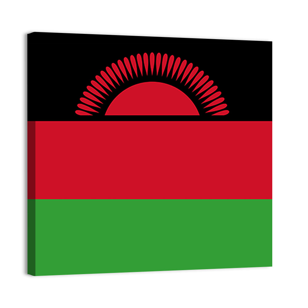 Malawi National Flag Wall Art