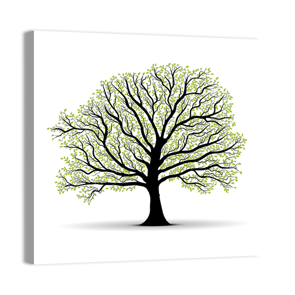 Vector Tree Silhouette Wall Art