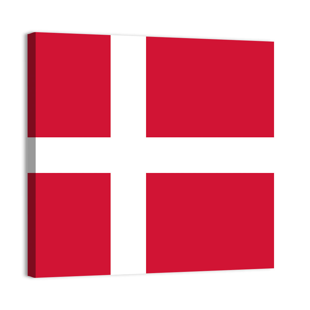 Danish Flag Nordic Cross Wall Art