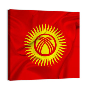 Flag Of Kyrgyzstan Wall Art=