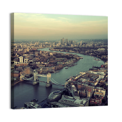 Aerial View of Tower Bridge Wall Art