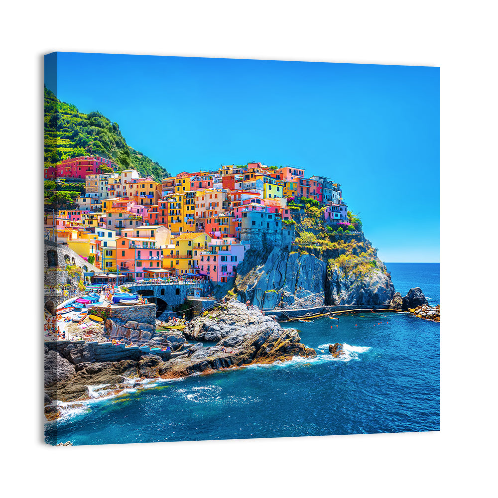 Manarola Cliffside Village Wall Art