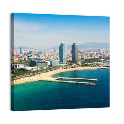 Barcelona from the Mediterranean Wall Art